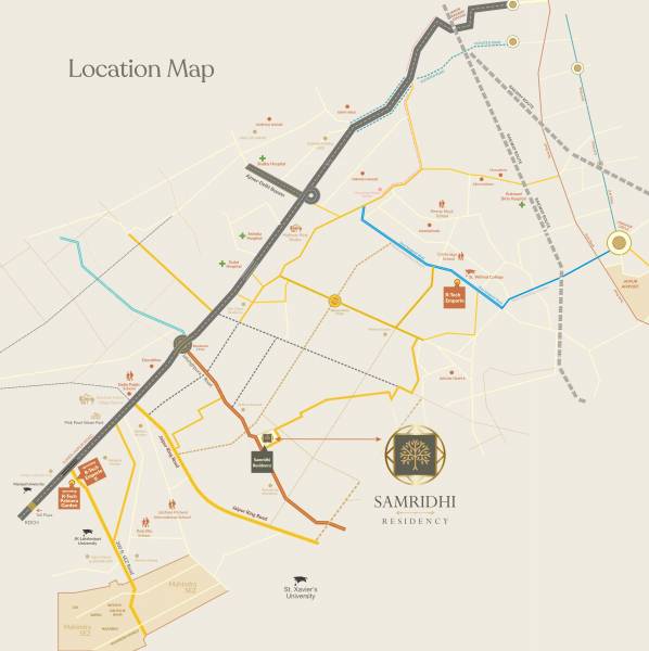  samridhi-residency Location Plan