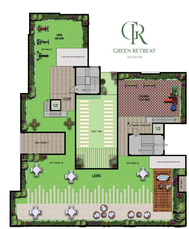  retreat Green Retreat Cluster Plan