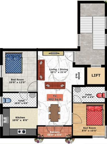  grandeur Grandeur Cluster Plan For 3rd Floor