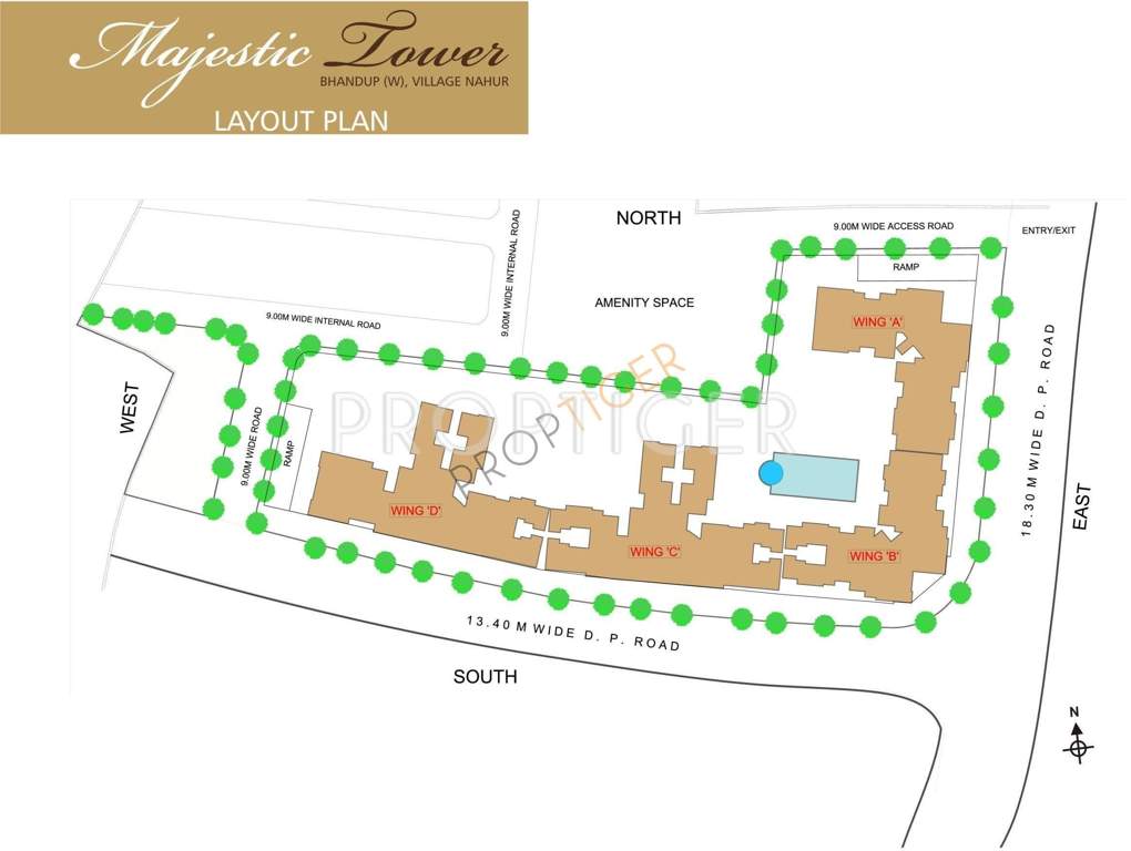  majestic towers Images for Layout Plan of HDIL Majestic Towers