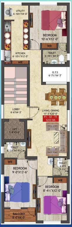  the modern hive The Modern Hive Cluster Plan from 1st to 3rd Floor