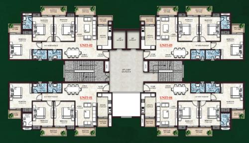  cassia-gh-ii-phase-ii Tower 1 Cluster Plan from 1st to 12th Floor