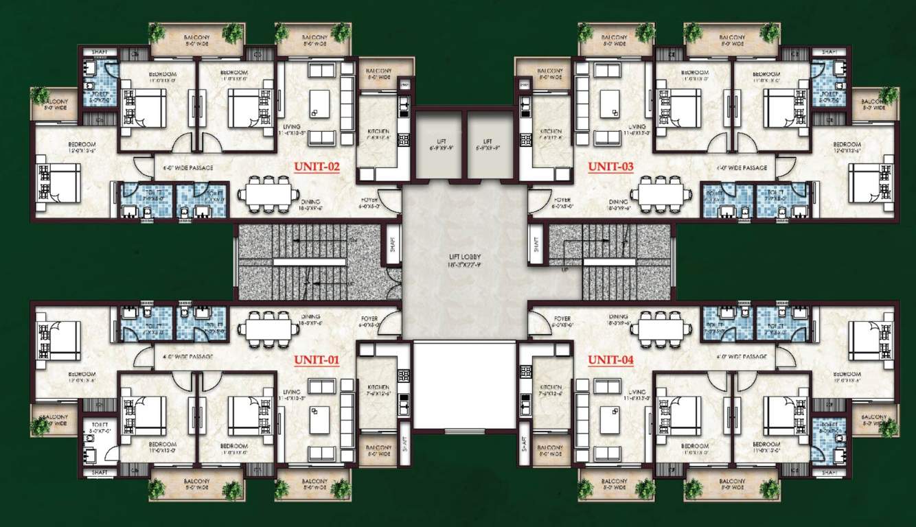  cassia gh ii phase ii Tower 1 Cluster Plan from 1st to 12th Floor