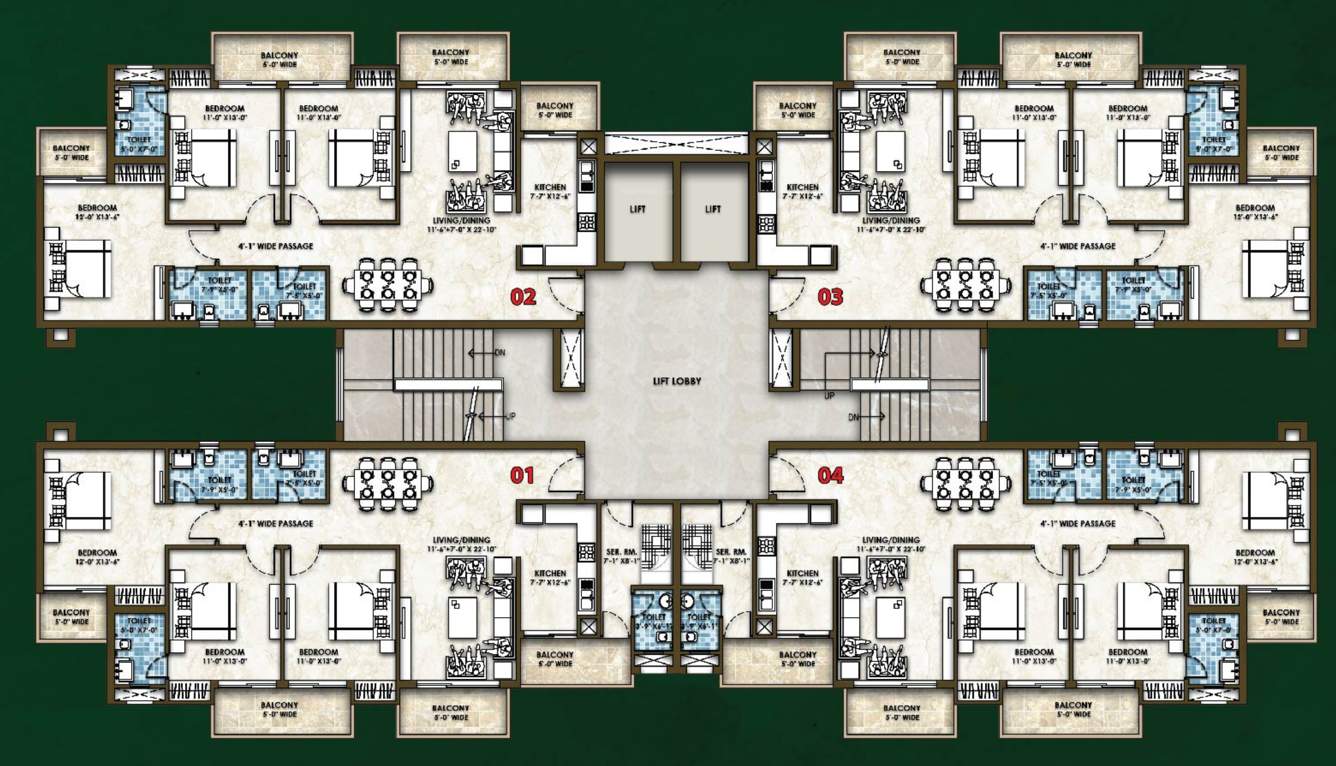  cassia gh ii phase ii Tower 2 Cluster Plan from 1st to 12th Floor