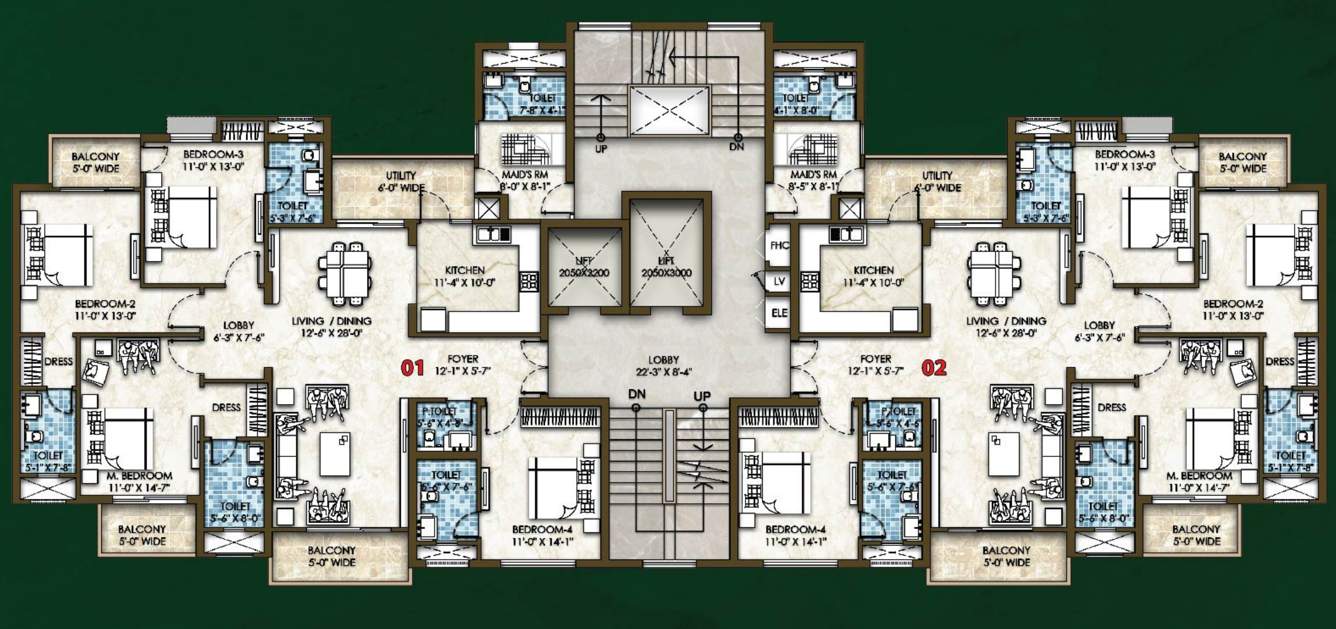  cassia gh ii phase ii Tower 7 Cluster Plan from 1st to 12th Floor