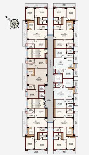  the-woods-kohinoor-jankipuram The Woods Kohinoor Jankipuram Tower A Cluster Plan