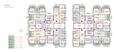  whispering-winds Block  A To B Cluster Plan From 2nd To 9th Floor