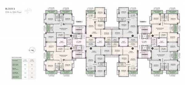  whispering-winds Block  C To D Cluster Plan From 10th To 12th Floor