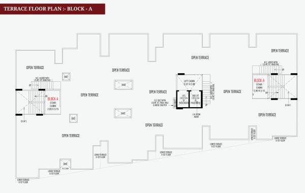  shivanta-one Block A Cluster Plan for Terrace Floor