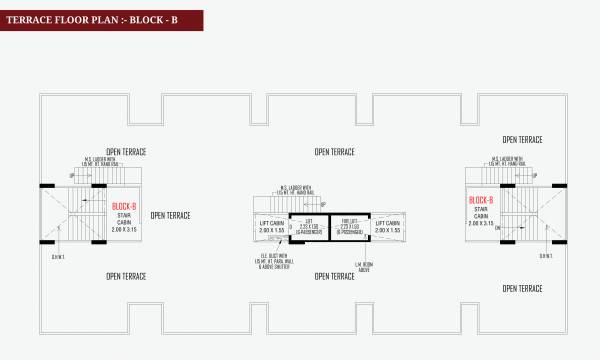  shivanta-one Block B Cluster Plan for Terrace Floor