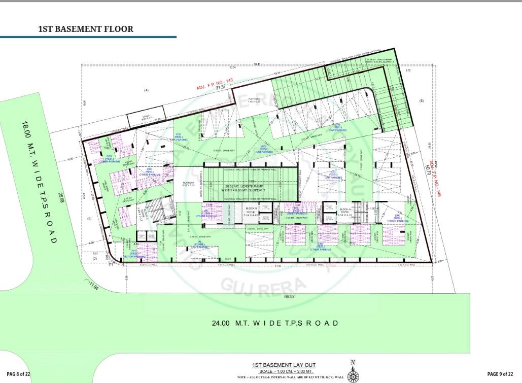  the satyagrah landmark Block A Basement Cluster Plan