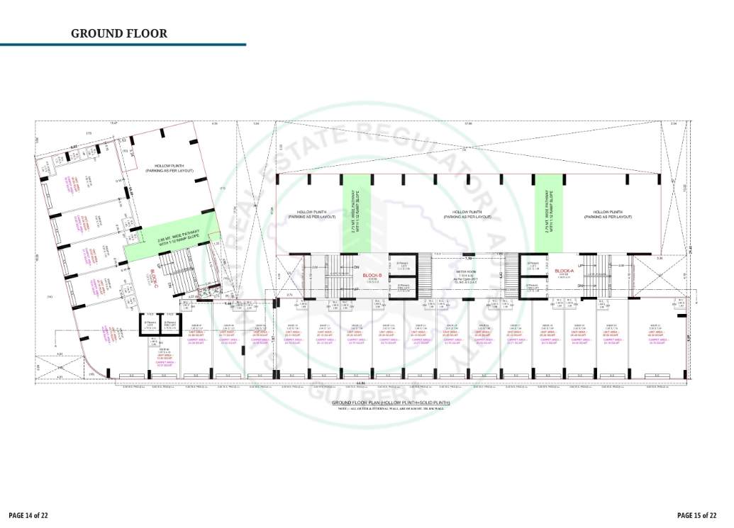  the satyagrah landmark Block A ground flooor Cluster Plan
