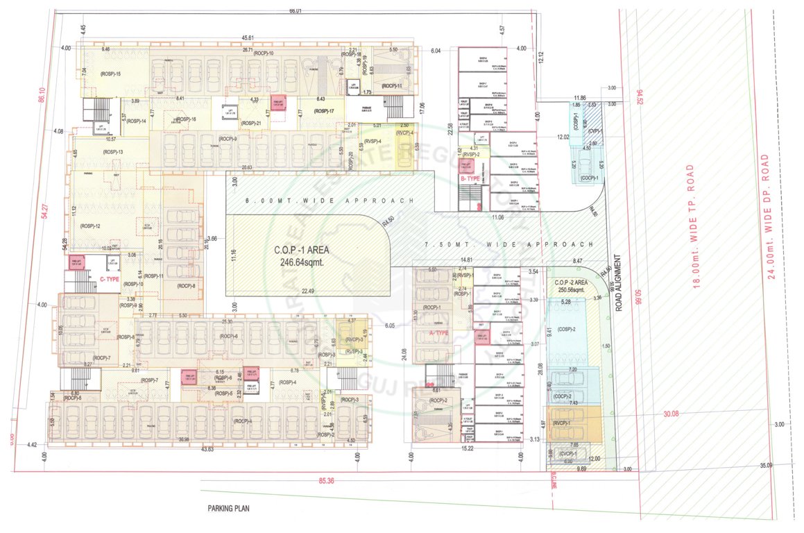  happynest residency A, B, C Cluster Plan For Basement