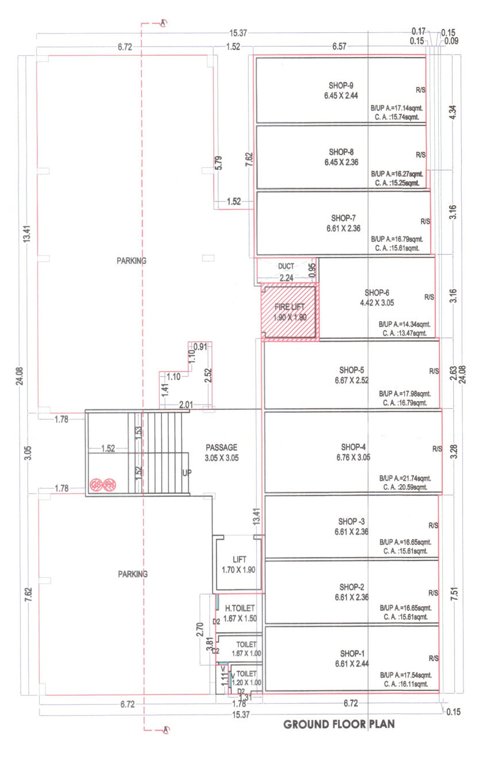  happynest residency A Cluster Plan for ground Floor