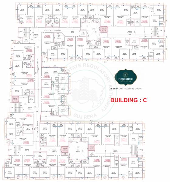 C Cluster Plan from 1st to 7th Floor happynest-residency C Cluster Plan from 1st to 7th Floor