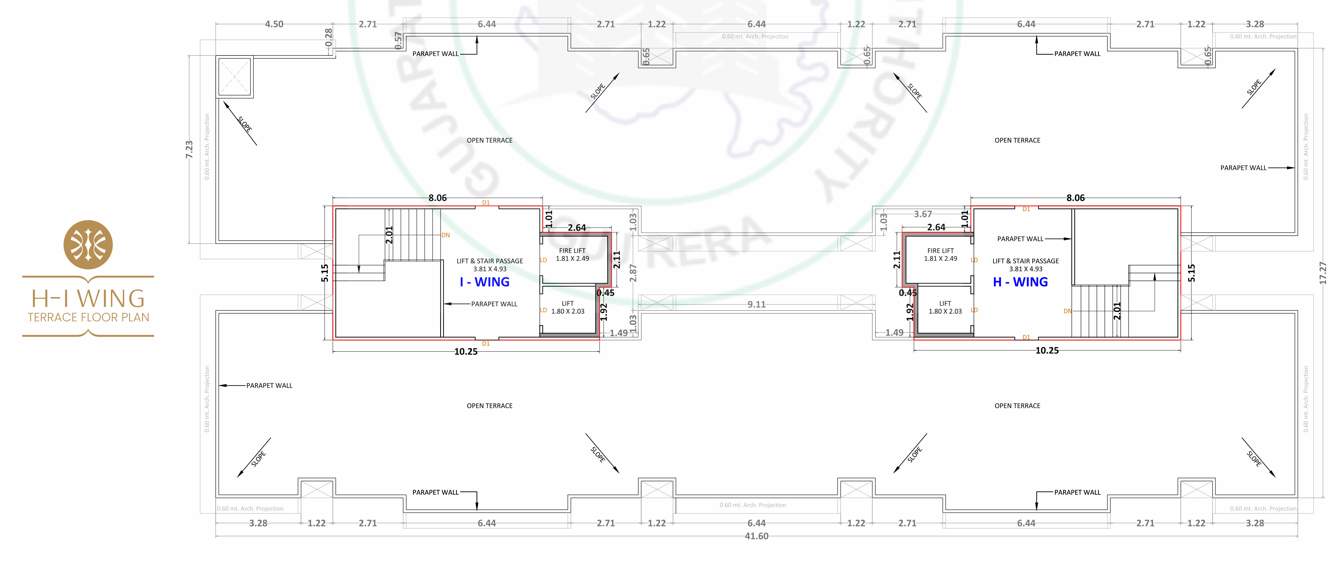  prayosha jewel Wing H, I Cluster Plan  For Terrace