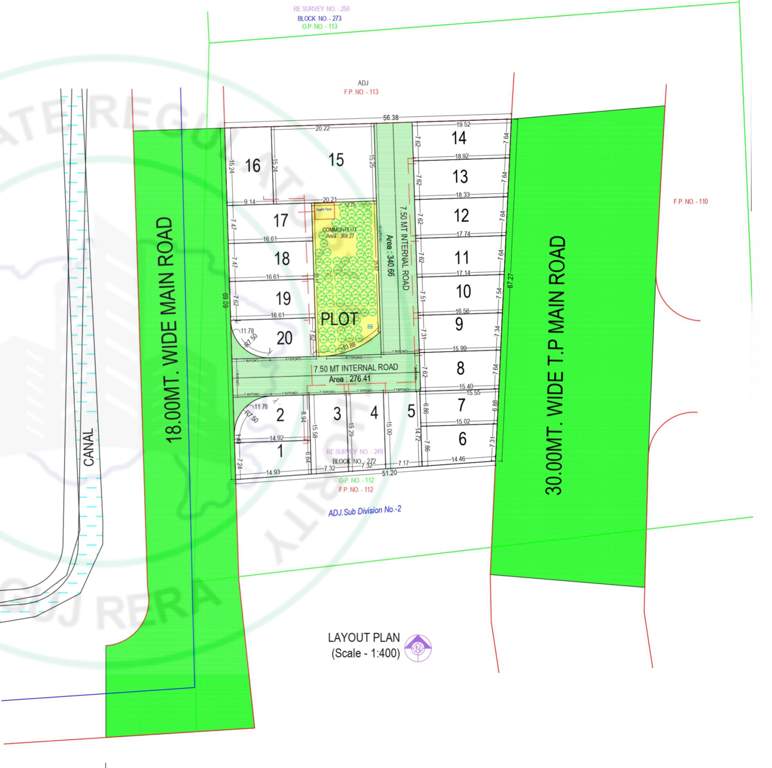  vrundavan bungalows Layout Plan