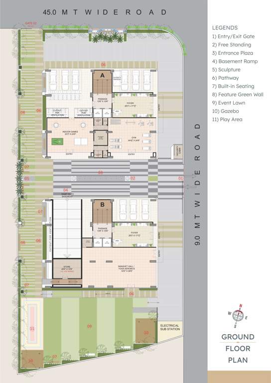  ornate evita Tower A Cluster Plan
