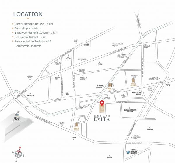  ornate-evita Location Plan