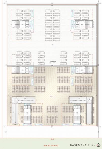  shivalik-classic Tower A,B,C,D,E,F Cluster Plan For Basement