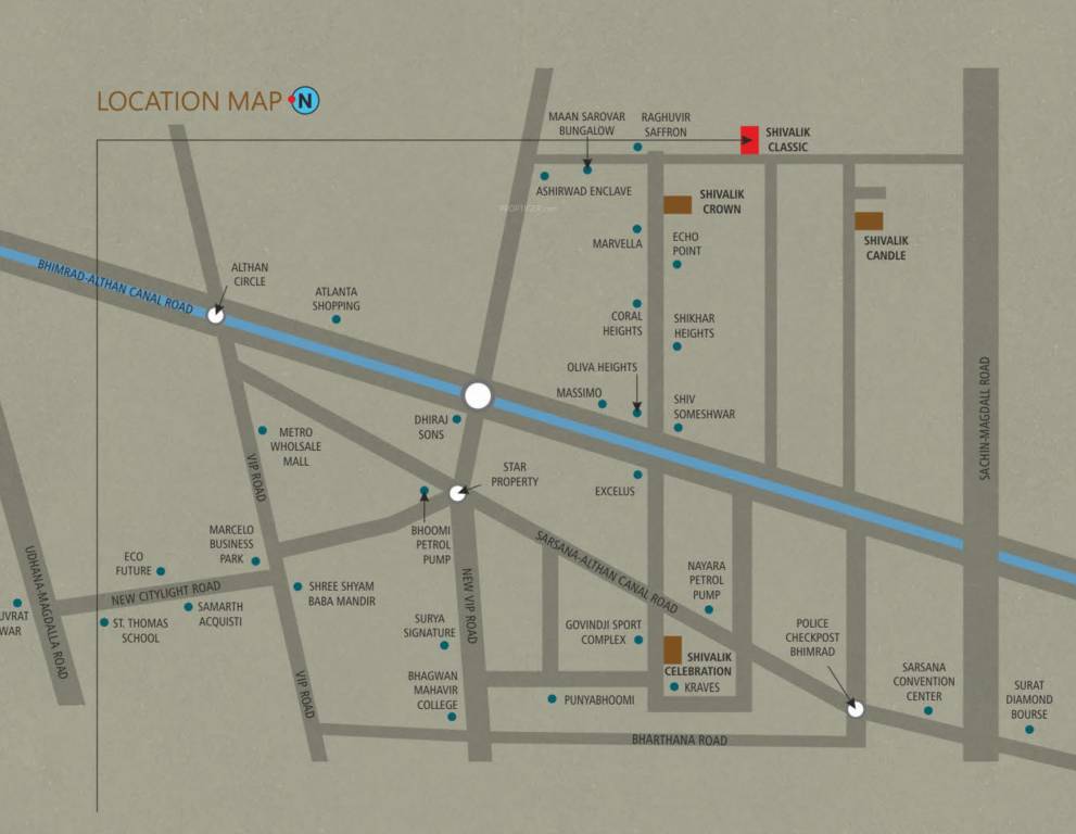  shivalik classic Location Plan