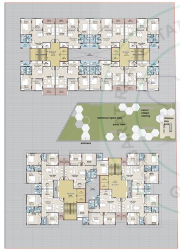  shlok-heights Tower A Cluster Plan from 1st to 7th Floor