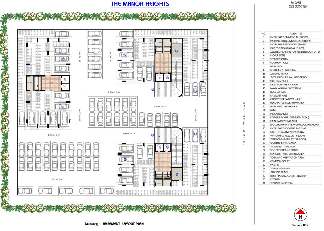  the manor heights Tower A, B, C Cluster Plan