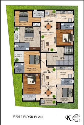  magnum Vasiyam Magnum Cluster Plan For 1st Floor