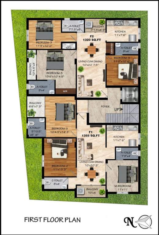  magnum Vasiyam Magnum Cluster Plan For 1st Floor