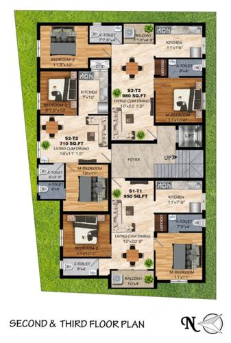  magnum Vasiyam Magnum Cluster Plan From 2nd To 3rd Floor