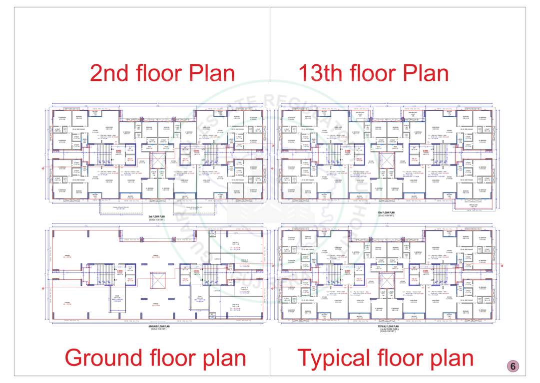  nilkanth imperia Tower A,B Cluster Plan For Typical