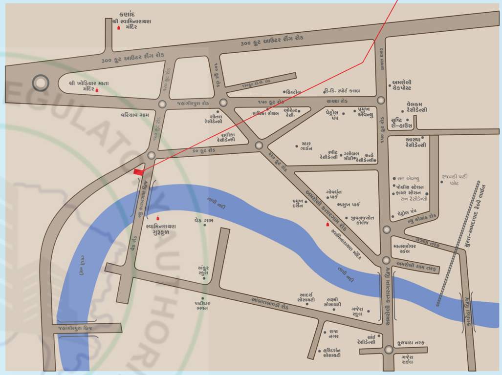  nilkanth imperia Location Plan