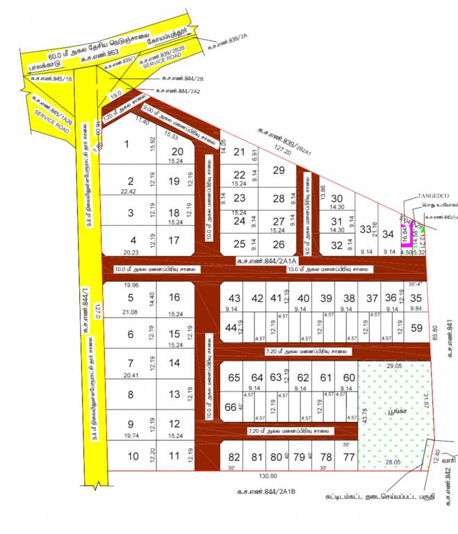 hill view Layout Plan
