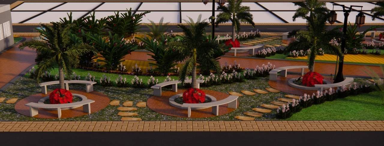  palace Landscape Garden and Tree Planting