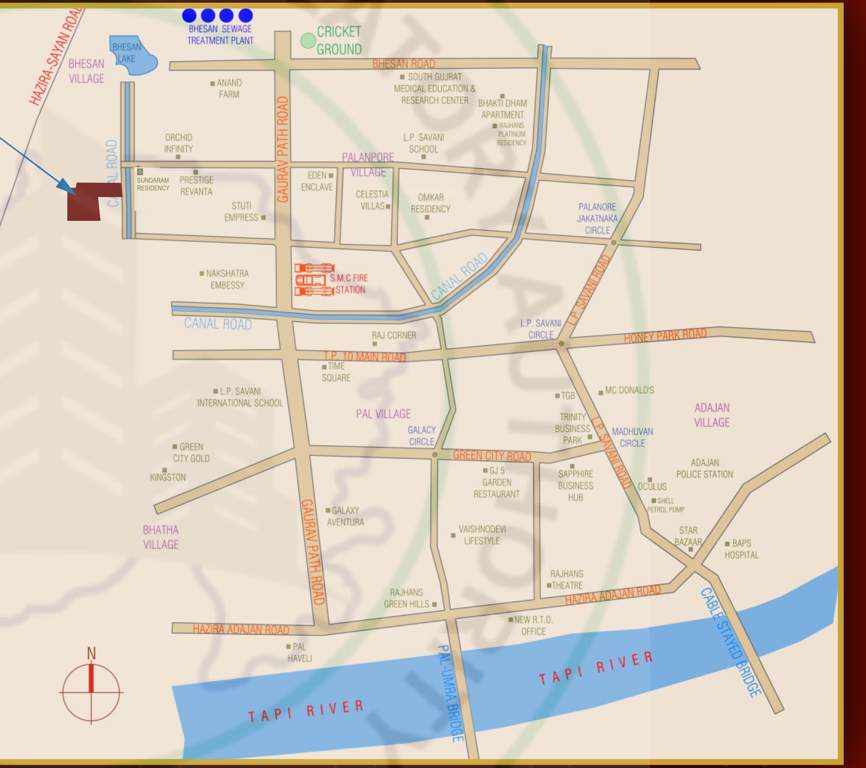  hastinapur the royal legacy Location Plan