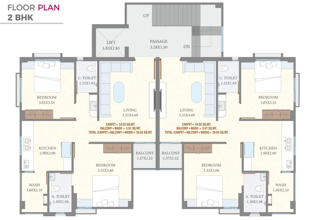  sai madhav Sai Madhav Cluster Plan from 1st to 6th Floor