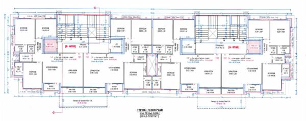  nilkanth-rivera A+B Cluster Plan from 1st to 22th Floor