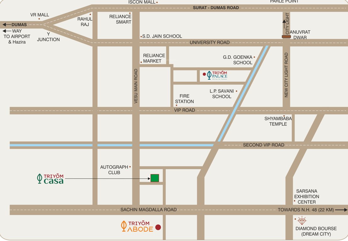  triyom casa Location Plan