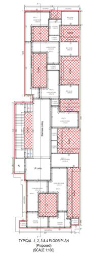 A1 Cluster Plan from 1st to 4th Floor jalaram-residency A1 Cluster Plan from 1st to 4th Floor