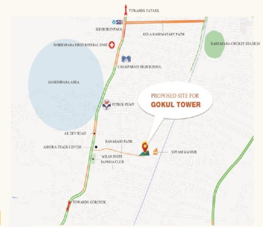 gokul tower Location Plan