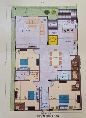  new-heights Aadhikar New Heights Cluster Plan from 1st to 5th Floor