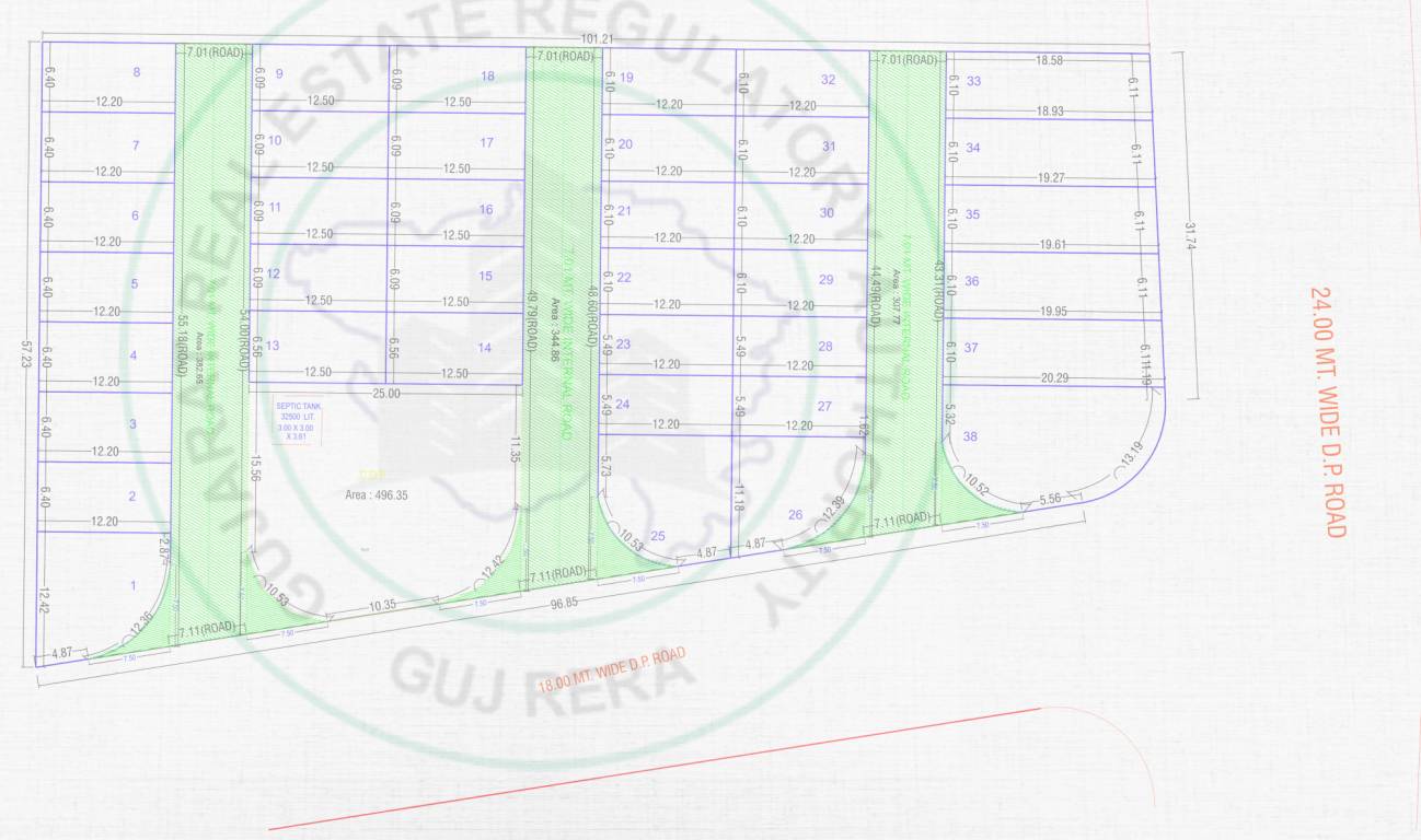  shubham bunglows Layout Plan