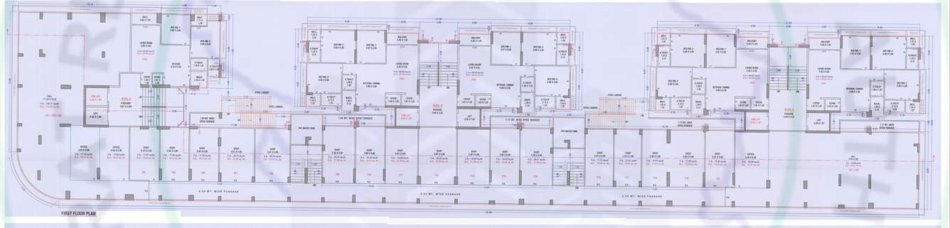  skycity world Tower A,B,C Cluster Plan for 1st Floor