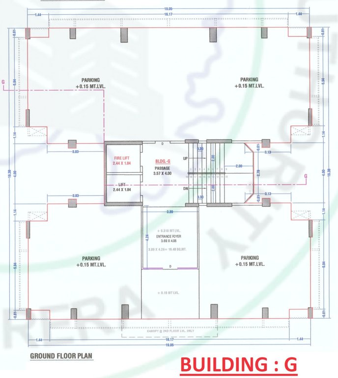  skycity world Tower G Cluster Plan for ground Floor