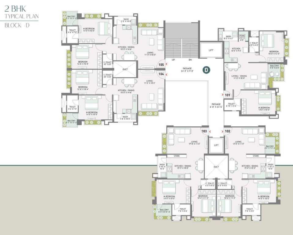  pioneer gm heaven Tower D Cluster Plan from 1st to 14th Floor