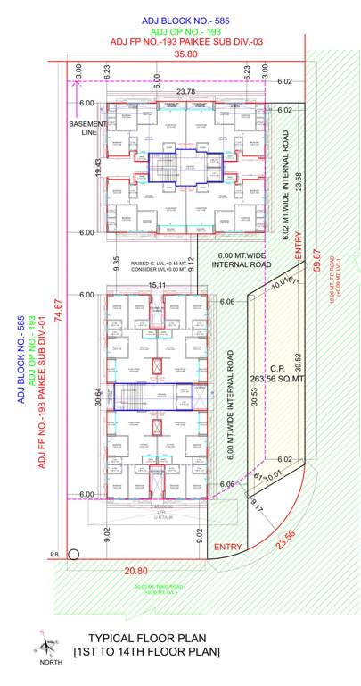 laxmi ratan Tower A,B Cluster Plan Fo Typical
