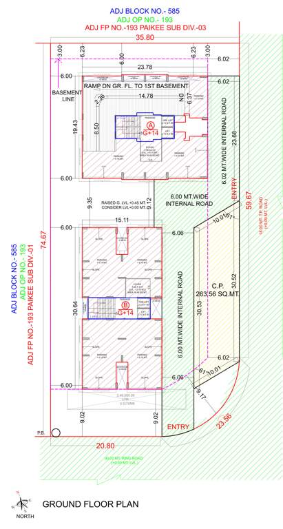 laxmi ratan Tower A,B Cluster Plan for ground Floor