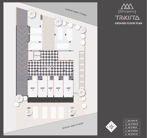  shreem-trikuta Tower A Cluster Plan for ground Floor