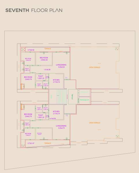 Nilkanth Blessings Cluster Plan for 7th Floor nilkanth-blessings Nilkanth Blessings Cluster Plan for 7th Floor
