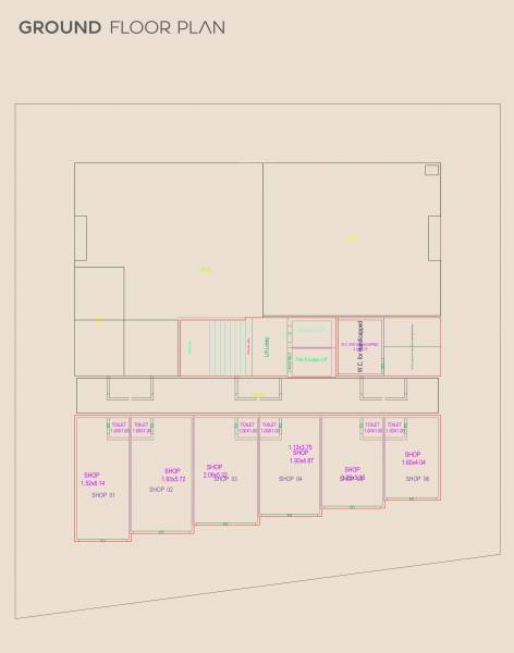 Nilkanth Blessings Cluster Plan for ground Floor nilkanth-blessings Nilkanth Blessings Cluster Plan for ground Floor